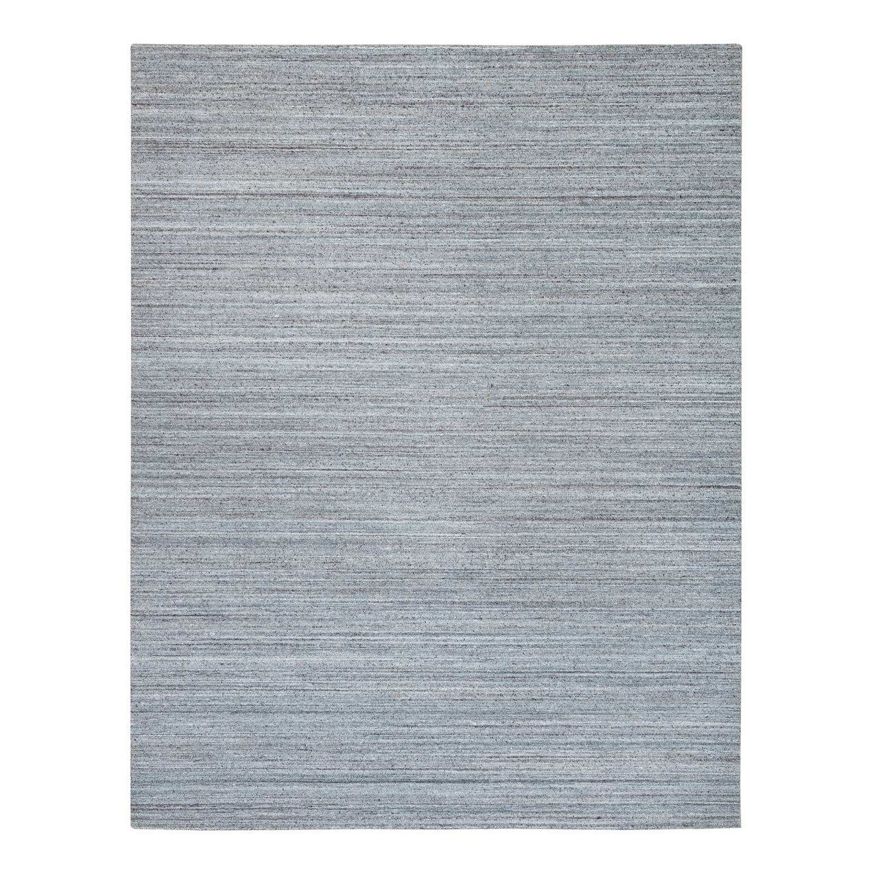 Gray 8'1" x 10'0" Modern and Contemporary Handloom Wool Rug - Sku: O065555