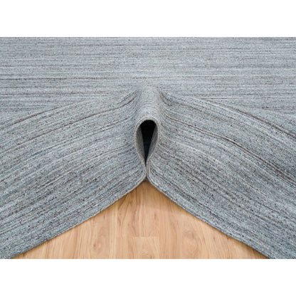 Modern and Contemporary Wool Hand Loomed Rug Grey No Border 8.1X10.0 -O065555