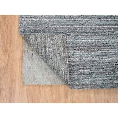 Modern and Contemporary Wool Hand Loomed Rug Grey No Border 2.7X14.0 -O065557
