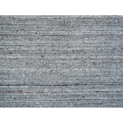 Modern and Contemporary Wool Hand Loomed Rug Grey No Border 2.7X14.0 -O065557