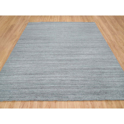 Modern and Contemporary Wool Hand Loomed Rug Grey No Border 12.0X12.0 -O065558