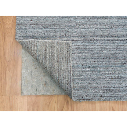 Modern and Contemporary Wool Hand Loomed Rug Grey No Border 12.0X12.0 -O065558