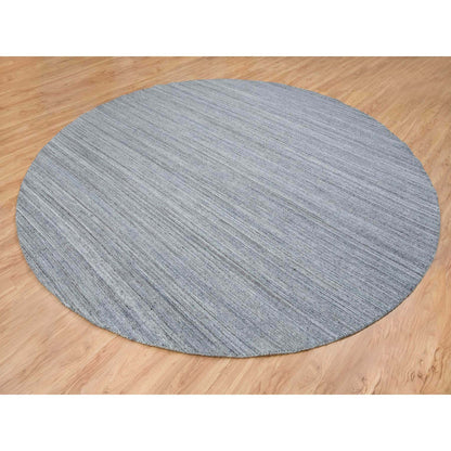 Modern and Contemporary Wool Hand Loomed Rug Grey No Border 11.10X11.10 -O065559