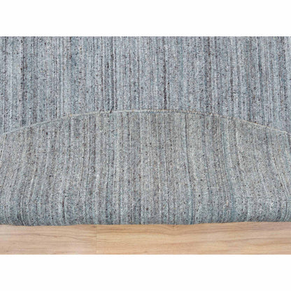 Modern and Contemporary Wool Hand Loomed Rug Grey No Border 11.10X11.10 -O065559
