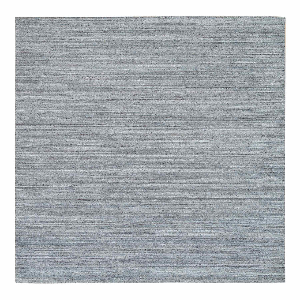 Gray 8'1" x 8'1" Modern and Contemporary Handloom Wool Rug - Sku: O065561