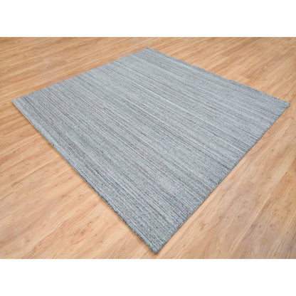 Modern and Contemporary Wool Hand Loomed Rug Grey No Border 8.1X8.1 -O065561