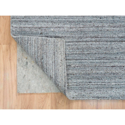 Modern and Contemporary Wool Hand Loomed Rug Grey No Border 8.1X8.1 -O065561
