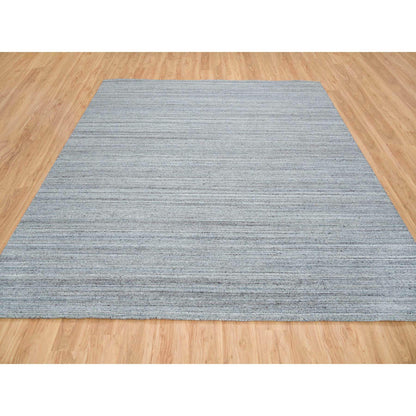 Modern and Contemporary Wool Hand Loomed Rug Grey No Border 10.1X10.1 -O065562
