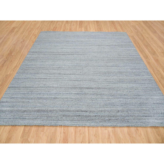 Modern and Contemporary Wool Hand Loomed Rug Grey No Border 10.1X10.1 -O065562