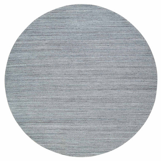 Modern and Contemporary Wool Hand Loomed Rug Grey No Border 10.1X10.1 -O065563