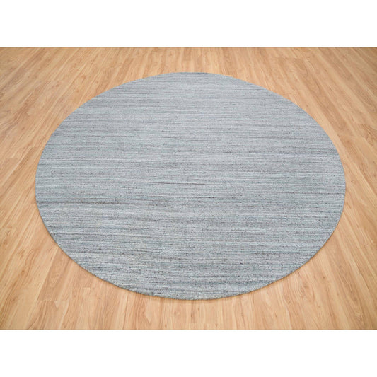Modern and Contemporary Wool Hand Loomed Rug Grey No Border 10.1X10.1 -O065563