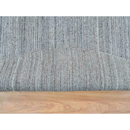 Modern and Contemporary Wool Hand Loomed Rug Grey No Border 10.1X10.1 -O065563