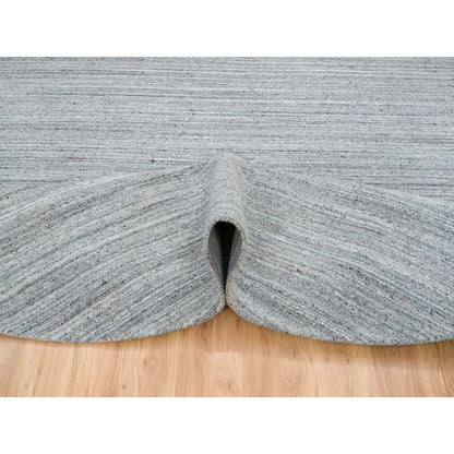Modern and Contemporary Wool Hand Loomed Rug Grey No Border 10.1X10.1 -O065563