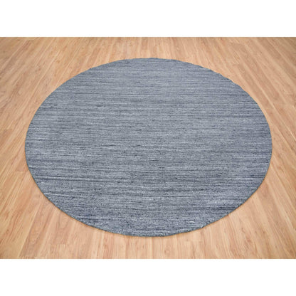Modern and Contemporary Wool Hand Loomed Rug Grey No Border 10.0X10.0 -O065564
