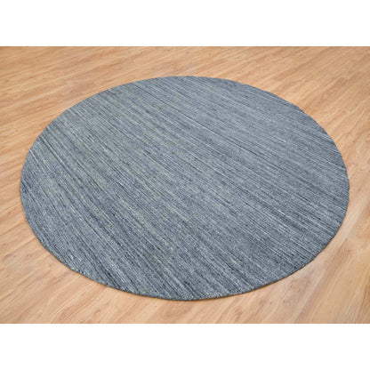 Modern and Contemporary Wool Hand Loomed Rug Grey No Border 10.0X10.0 -O065564
