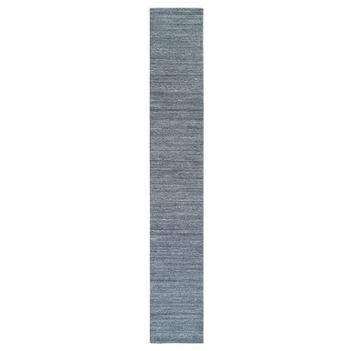 Modern and Contemporary Wool Hand Loomed Rug Grey No Border 2.6X15.10 -O065565