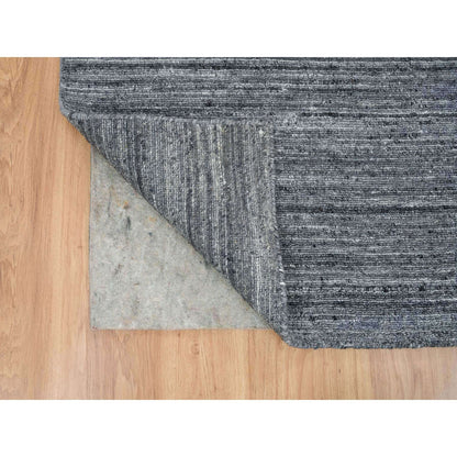 Modern and Contemporary Wool Hand Loomed Rug Grey No Border 2.6X15.10 -O065565