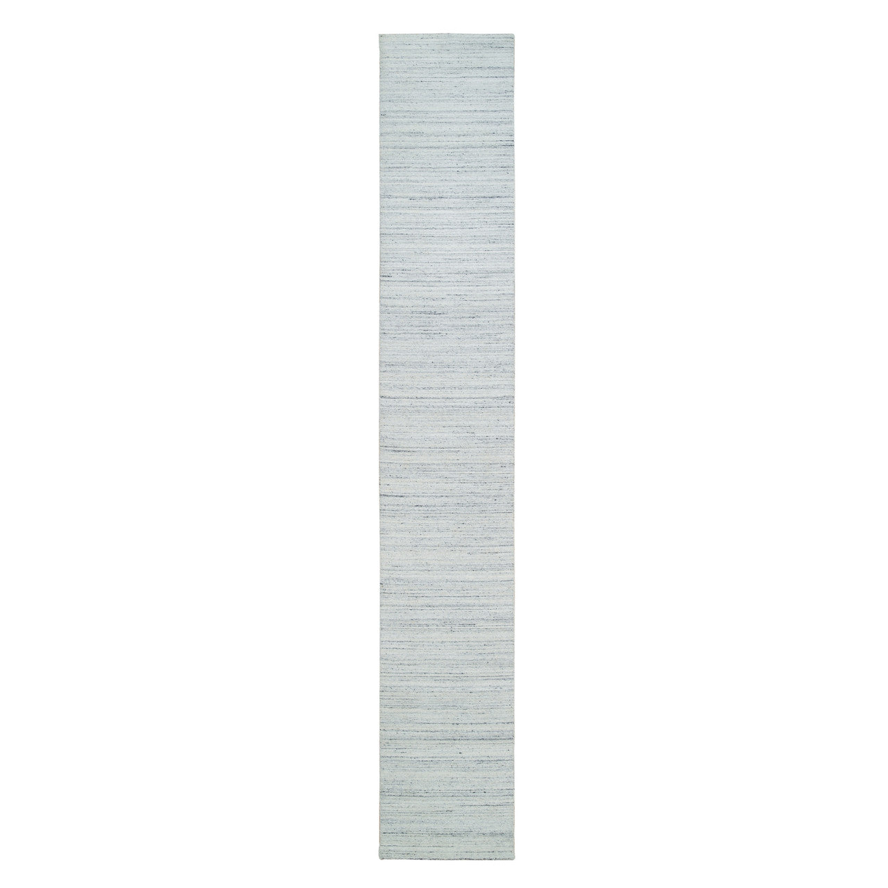 Ivory 2'5" x 15'9" Modern and Contemporary Handloom Wool Rug - Sku: O065571