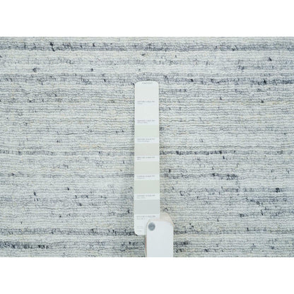 Modern and Contemporary Wool Hand Loomed Rug Ivory No Border 2.5X15.9 -O065571