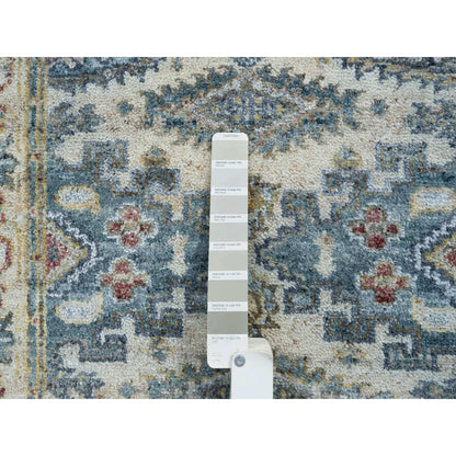 Tribal & Geometric Wool Hand Knotted Rug Ivory Ivory 2.7X11.10 -O065634