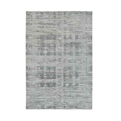 Modern and Contemporary Wool Hand Knotted Rug Grey No Border 6.1X9.2 -O065643