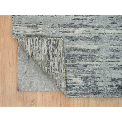 Modern and Contemporary Wool Hand Knotted Rug Grey No Border 6.1X9.2 -O065643