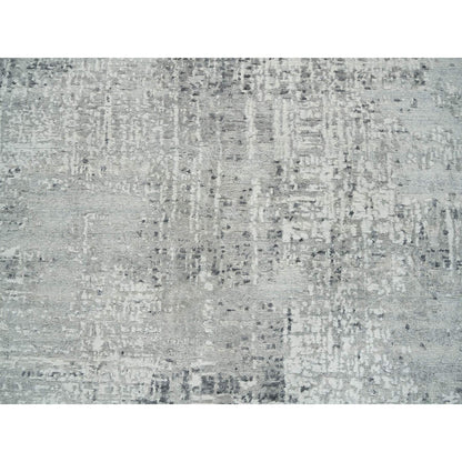 Modern and Contemporary Wool Hand Knotted Rug Grey No Border 6.1X6.1 -O065653