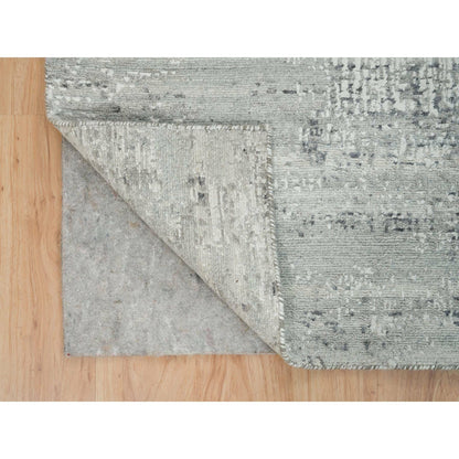 Modern and Contemporary Wool Hand Knotted Rug Grey No Border 6.2X6.2 -O065657
