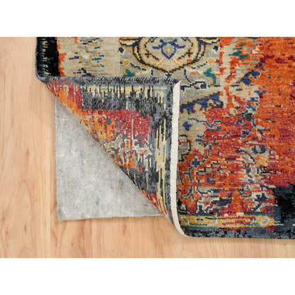 Transitional Wool Hand Knotted Rug Red No Border 2.2X3.2 -O065698