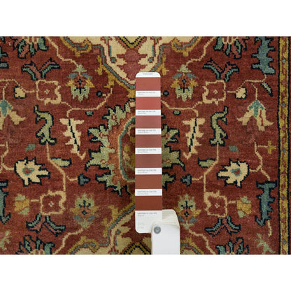 Heriz Wool Hand Knotted Rug Red Red 2.7X16.2 -O065721