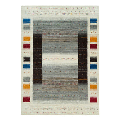 Modern and Contemporary Wool Hand Knotted Rug Ivory No Border 8.3X11.4 -O065757