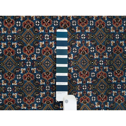 Fine Oriental Wool Hand Knotted Rug Blue 8.0x10.4 -O065793