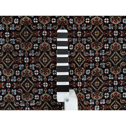 Fine Oriental Wool Hand Knotted Rug Black Eerie Black 3.1X5.1 -O065807