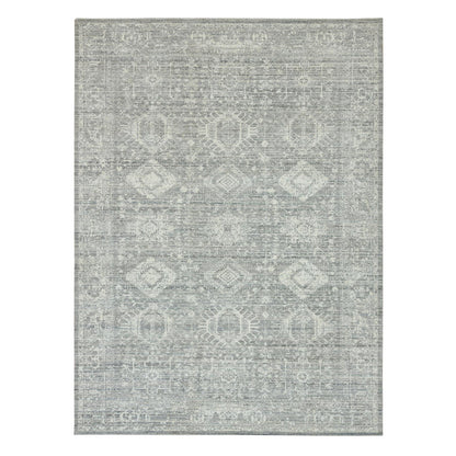 Tribal & Geometric Wool Hand Loomed Rug Grey No Border 8.11X12.0 -O065834