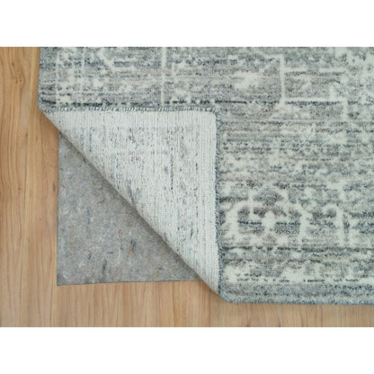 Tribal & Geometric Wool Hand Loomed Rug Grey No Border 8.11X12.0 -O065834