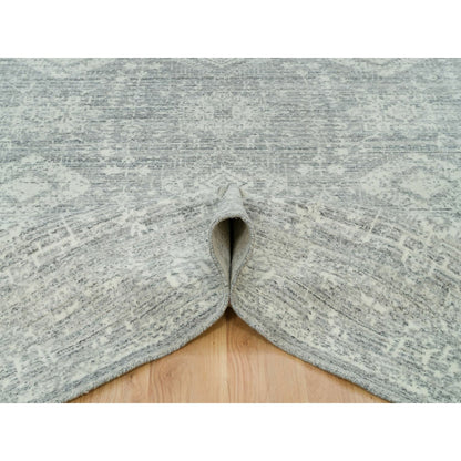 Tribal & Geometric Wool Hand Loomed Rug Grey No Border 8.11X12.0 -O065834
