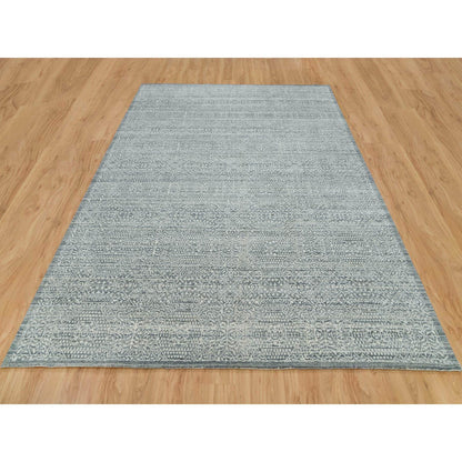 Mamluk Wool & Silk Hand Loomed Rug Ivory No Border 8.10X11.11 -O065835