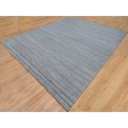 Modern and Contemporary Wool Hand Loomed Rug Grey No Border 12.0X14.11 -O065836