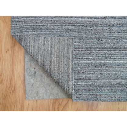 Modern and Contemporary Wool Hand Loomed Rug Grey No Border 12.0X14.11 -O065836