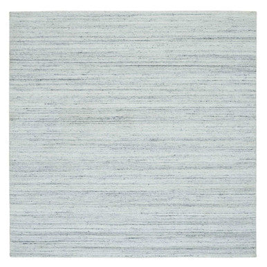 Modern and Contemporary Wool Hand Loomed Rug Grey No Border 7.11X7.11 -O065838