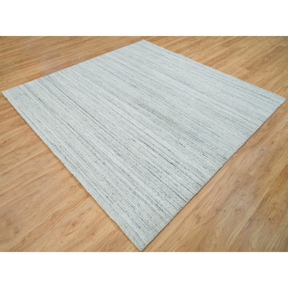 Modern and Contemporary Wool Hand Loomed Rug Grey No Border 7.11X7.11 -O065838