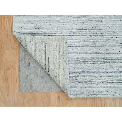 Modern and Contemporary Wool Hand Loomed Rug Grey No Border 7.11X7.11 -O065838