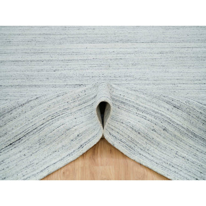 Modern and Contemporary Wool Hand Loomed Rug Grey No Border 7.11X7.11 -O065838