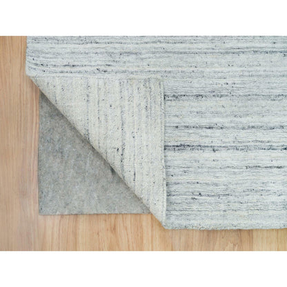 Modern and Contemporary Wool Hand Loomed Rug Grey No Border 2.6X15.9 -O065839