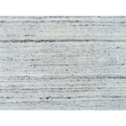Modern and Contemporary Wool Hand Loomed Rug Grey No Border 2.6X15.9 -O065839
