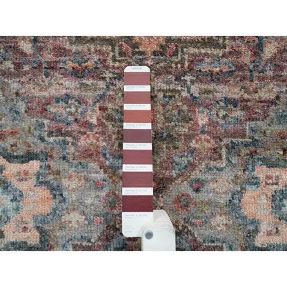 Tribal & Geometric Wool Hand Knotted Rug Red 2.7x7.10 -O065850