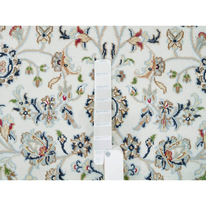Fine Oriental Wool Hand Knotted Rug Ivory Blue 5.0X7.0 -O065972