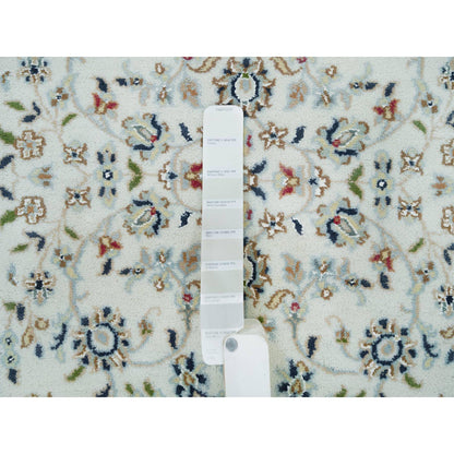 Fine Oriental Wool Hand Knotted Rug Ivory Ivory 2.7X8.1 -O065989