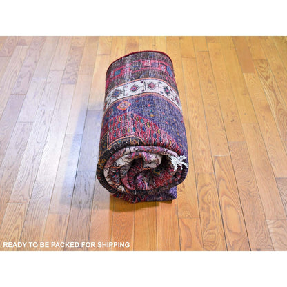 Persian Wool Hand Knotted Rug Red Red 5.0X9.8 -O066033