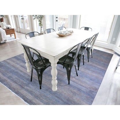 Modern and Contemporary Wool & Silk Hand Knotted Rug Orange No Border 9.1X12.2 -O066053